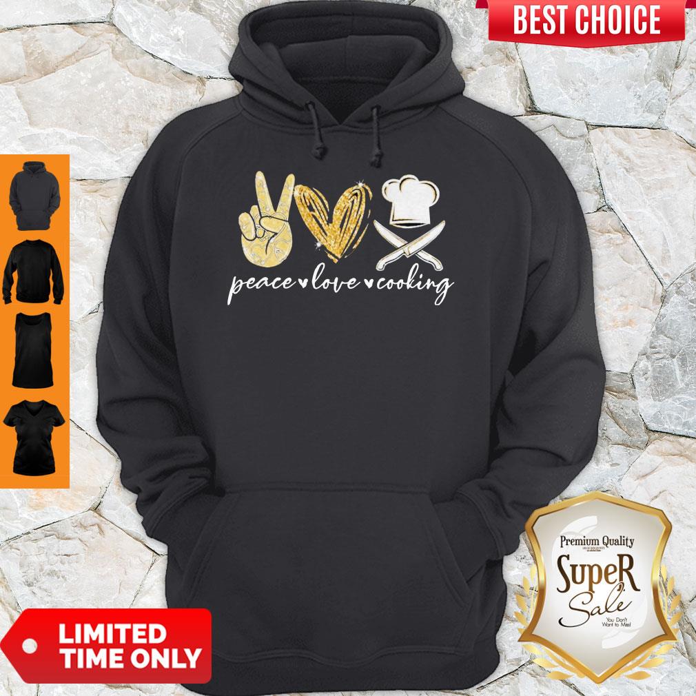 Official Peace Love Cooking Diamond Shirt - Image 2