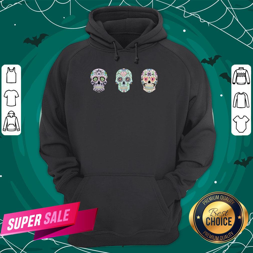Sugar Skulls Dia De Los Muertos Day Dead Shirt - Image 5