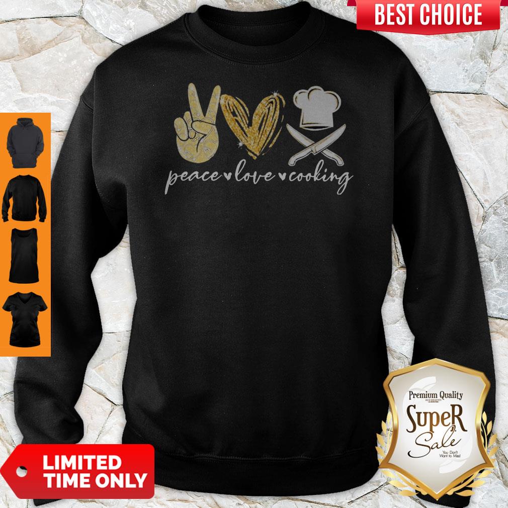 Official Peace Love Cooking Diamond Shirt - Image 5