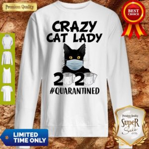 Alternative view of Top Crazy Cat Lady 2020 #Quarantined Shirt