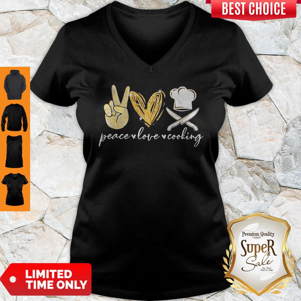 Official Peace Love Cooking Diamond Shirt - Image 3