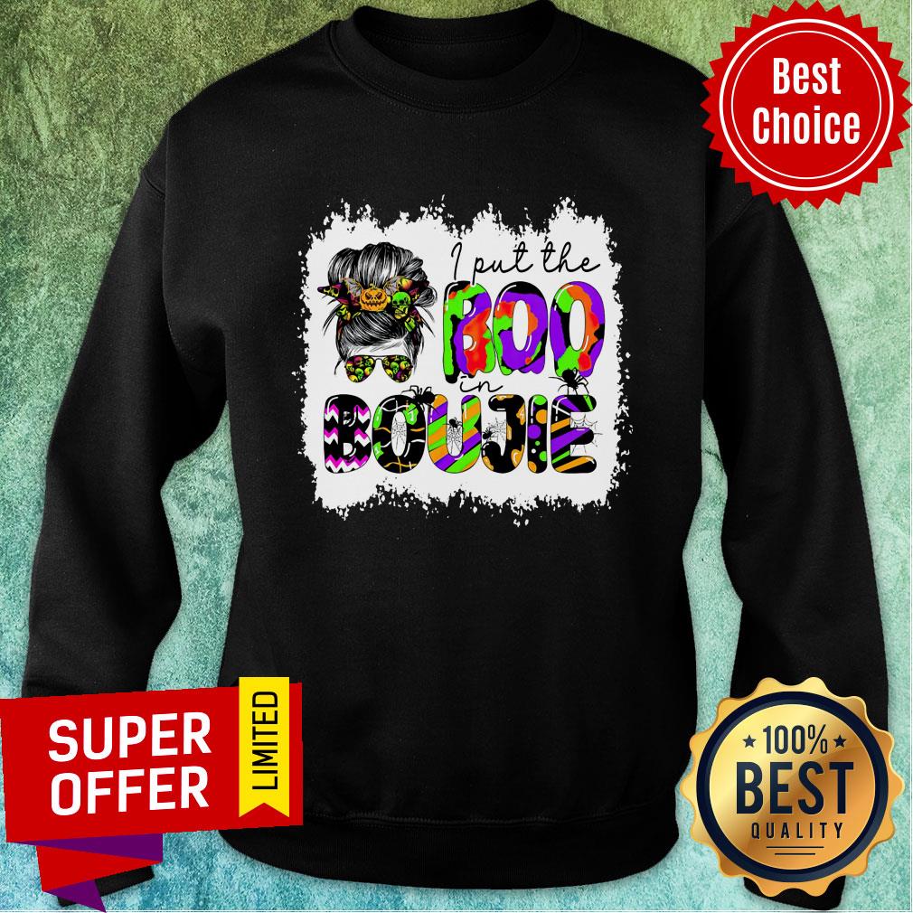 I Put The Boo In Boujie Girl Pumpkin Halloween Shirt - Image 5