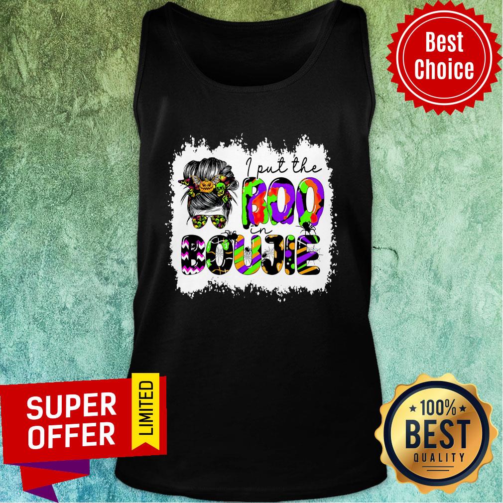 I Put The Boo In Boujie Girl Pumpkin Halloween Shirt - Image 4