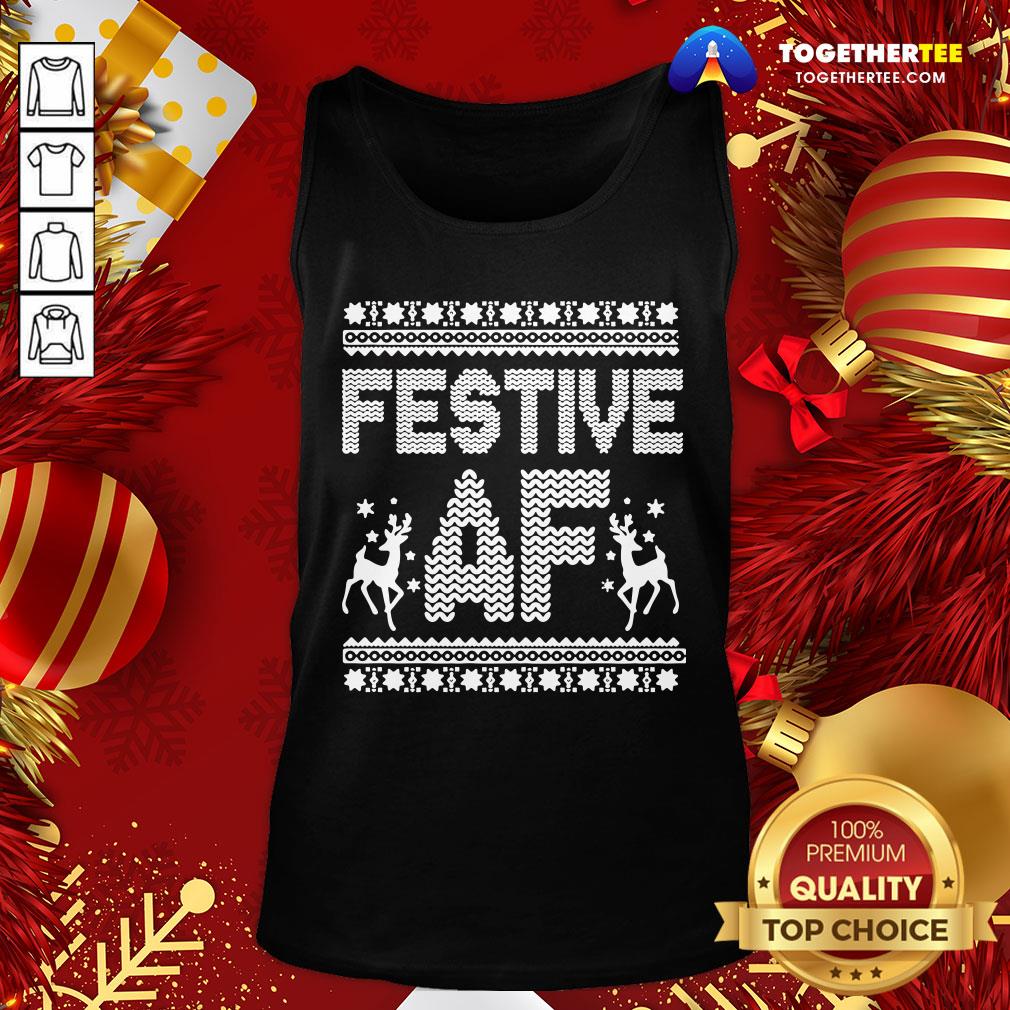 Premium Festive AF Ugly Christmas Shirt - Image 3