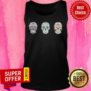 Alternative view of Sugar Skulls Dia De Los Muertos Day Dead Shirt