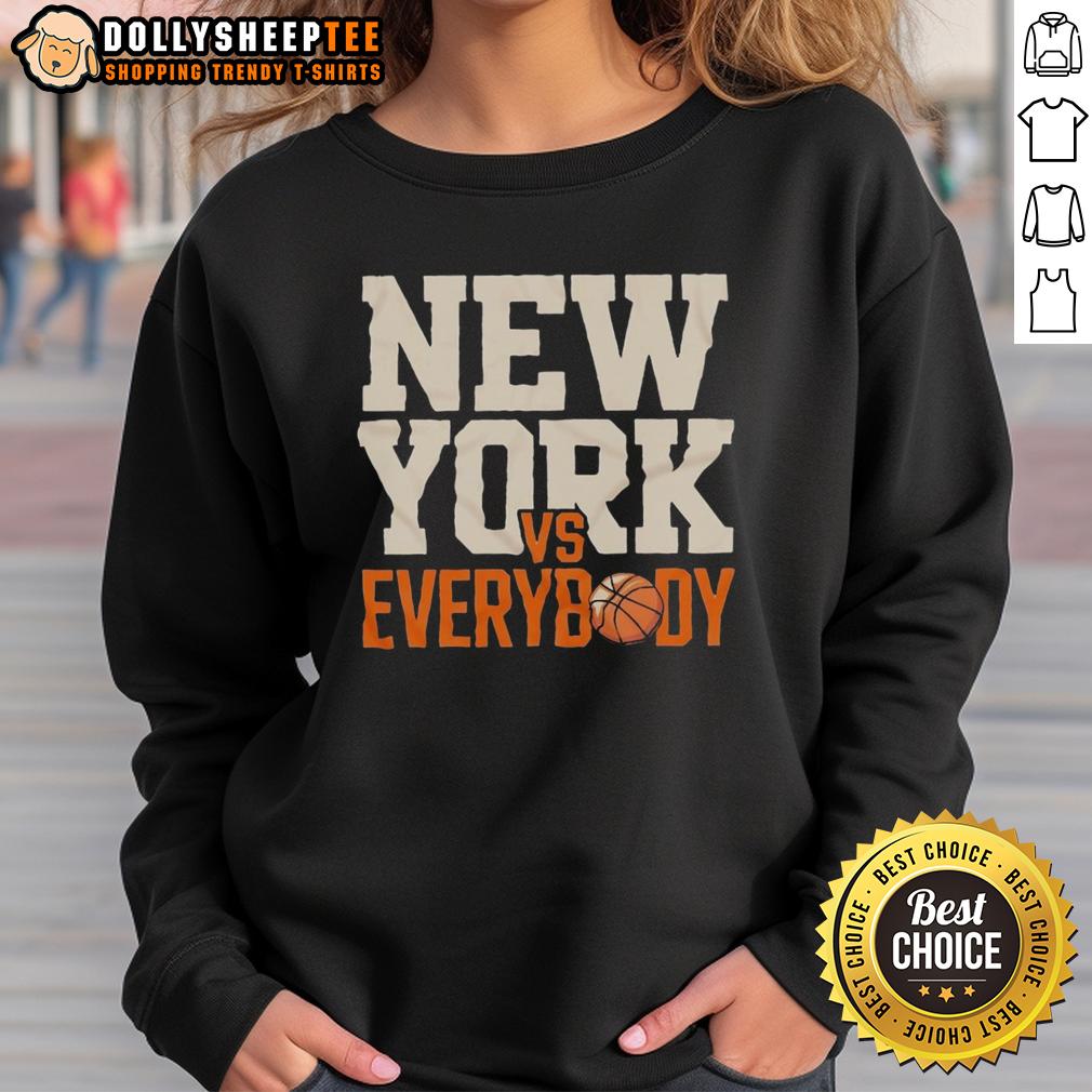Top New York Knicks Vs Everybody Basketball T-Shirt - Image 5