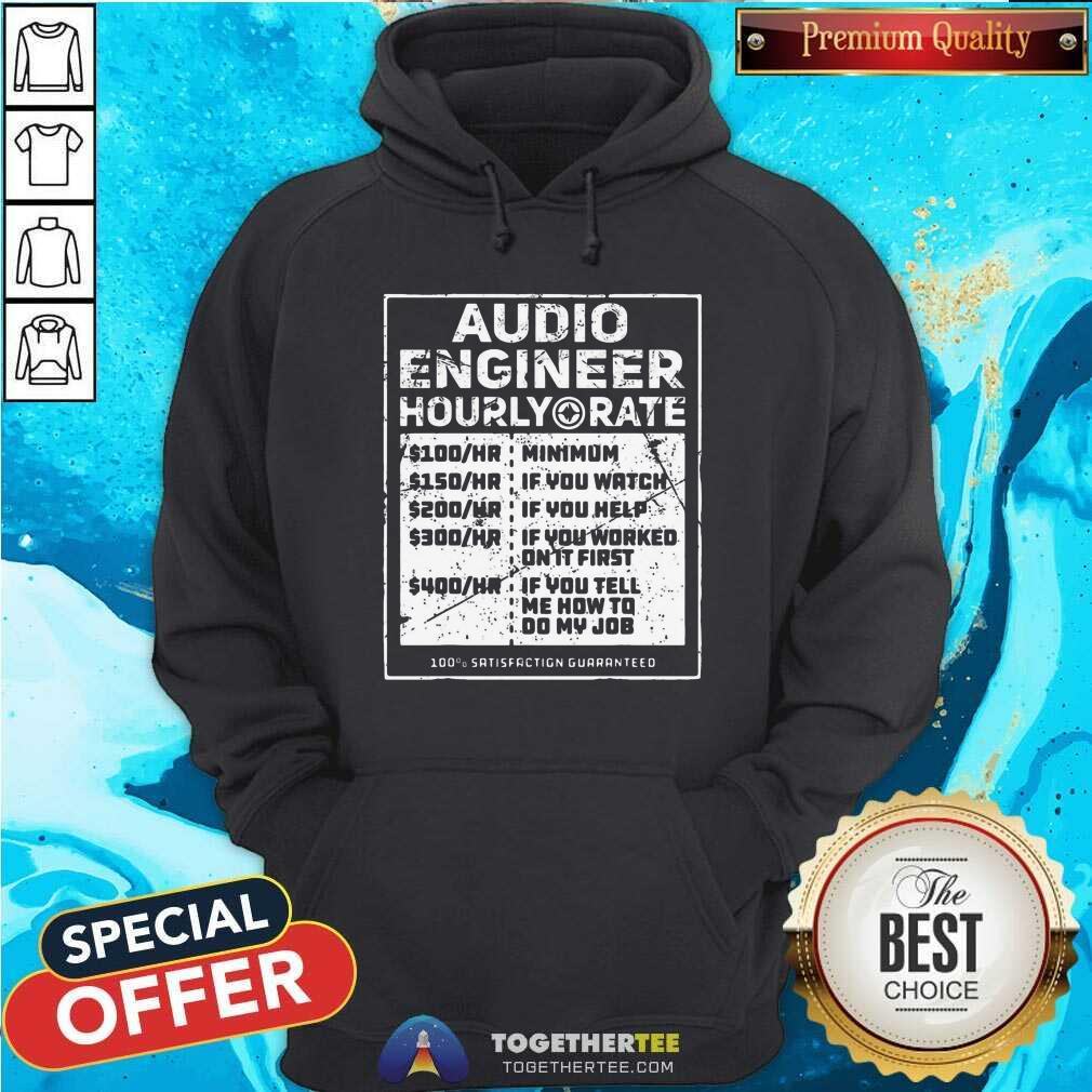 Premium Audio Engineer Hourly Rate Shirt - Image 5