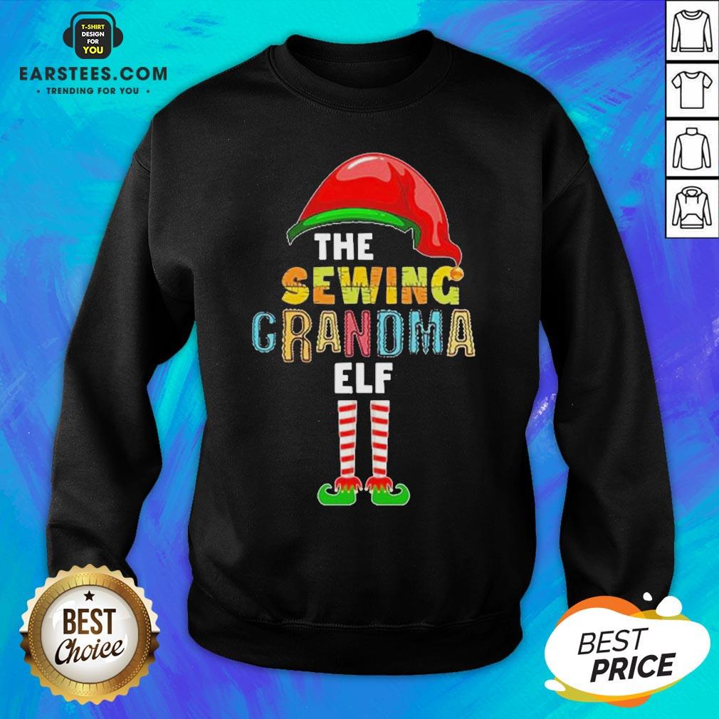 Premium The Sewing Grandma Elf Christmas Shirt - Image 2
