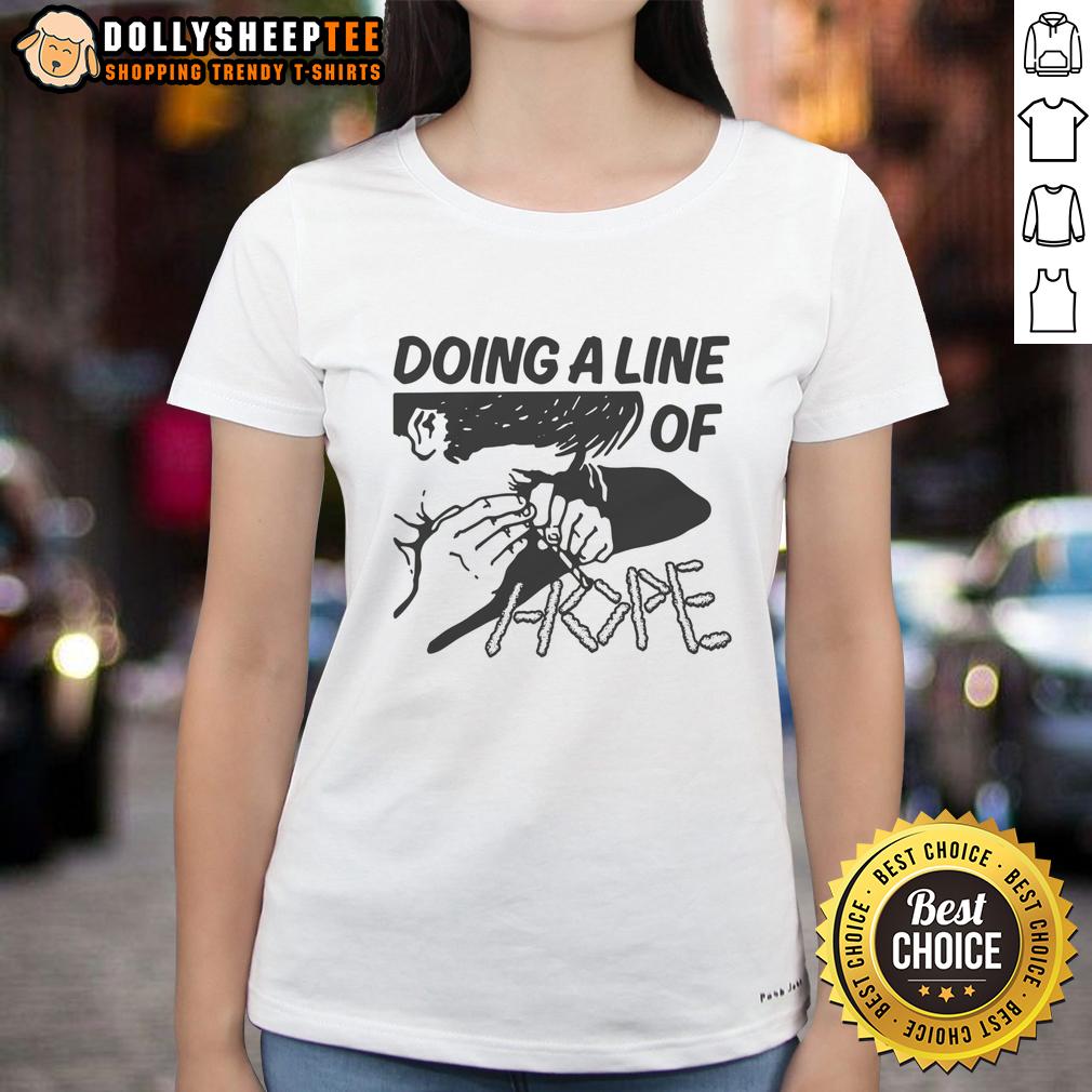Nice Doing A Line Of Hope T-Shirt - Image 3