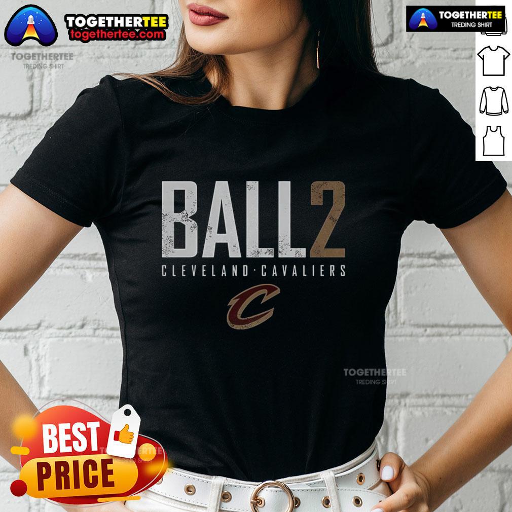 Nice Lonzo Ball Cleveland Cavaliers Basketball Elite Logo T-Shirt - Image 3