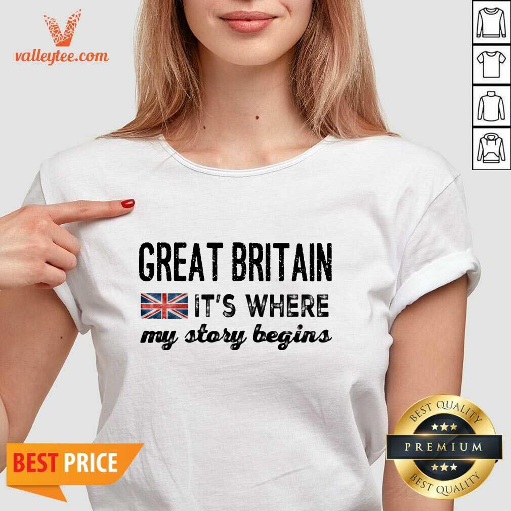 England Great Britain Its Where My Story Begins Shirt - Image 3