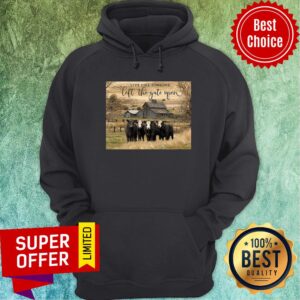Alternative view of Nice Ohcanvas Live Like Someone Left The Gate Open Cows Shirt