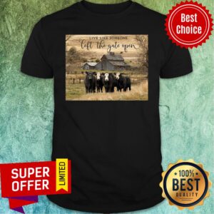 Nice Ohcanvas Live Like Someone Left The Gate Open Cows Shirt