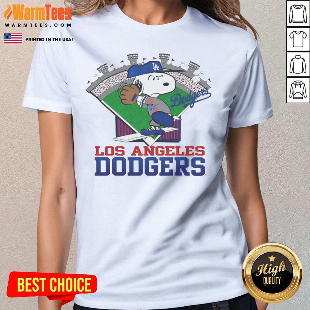 Snoopy Los Angeles Dodgers MLB Stadium Shirt - Image 3