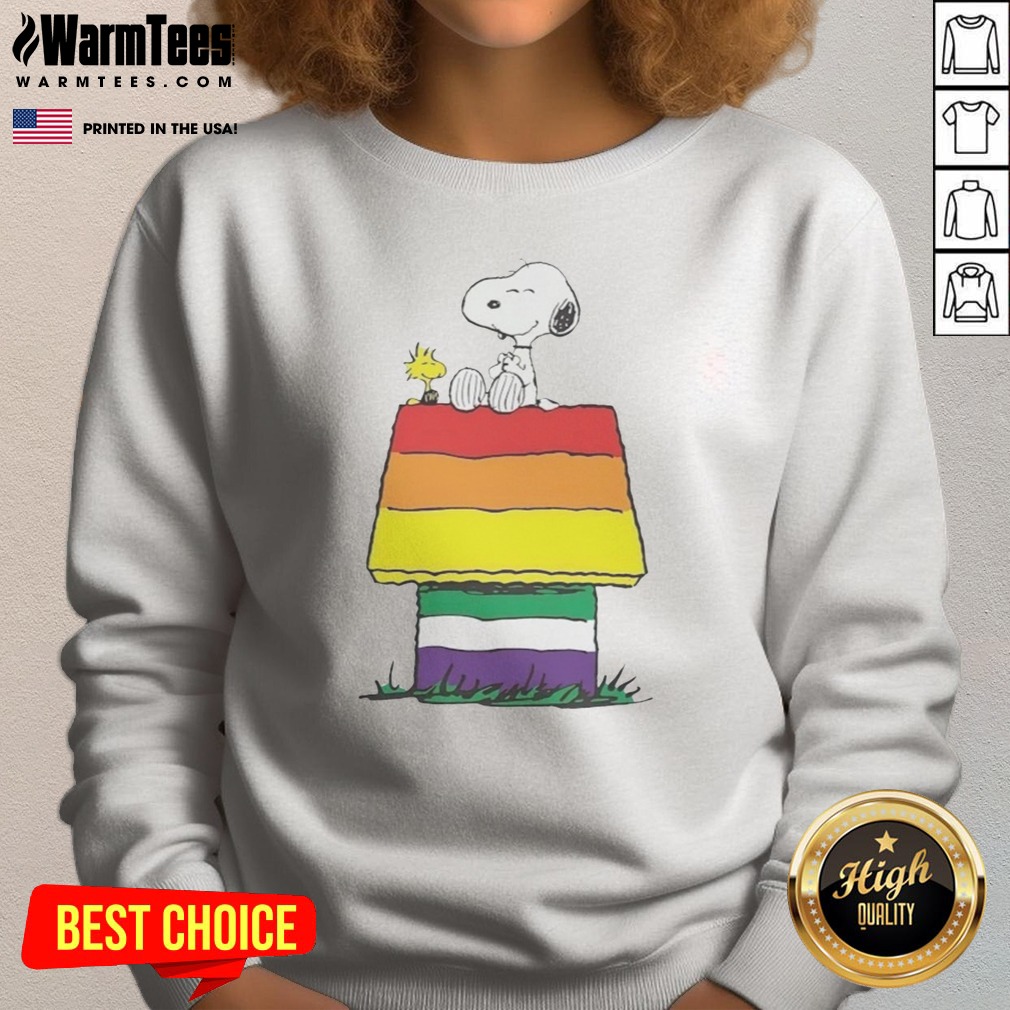 Snoopy Peanuts Happy Pride Month Shirt - Image 4