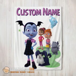 Alternative view of Cute Vampirina & Friends Blanket Customized Blanket