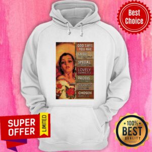 Alternative view of Mexican Cowgirl God Says You Are Unique Special Lovely Precious Strong Chosen Shirt