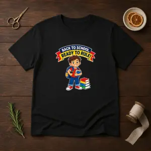 Hot Back To School Ready To Rule Vector Shirt