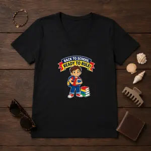 Alternative view of Hot Back To School Ready To Rule Vector Shirt