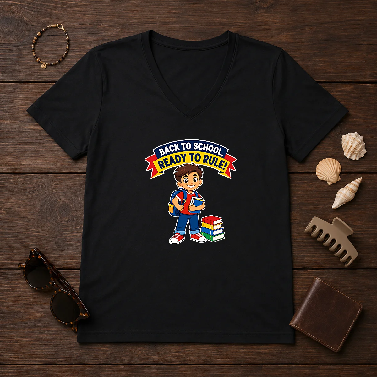 Hot Back To School Ready To Rule Vector Shirt - Image 2
