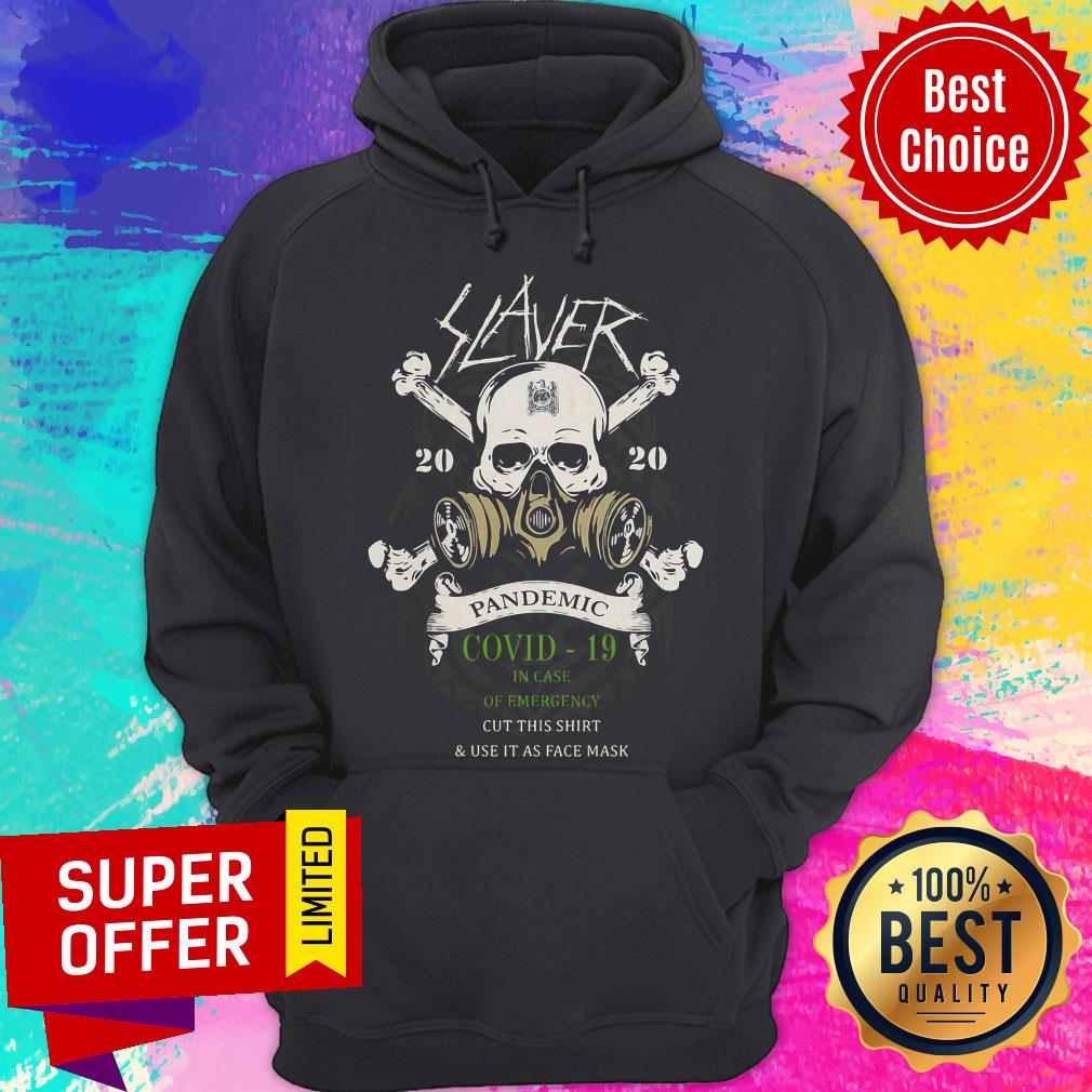 Skull Slaver 2020 Pandemic Covid 19 In Case Of Emergency Cut This Shirt And Use It As Face Mask Shirt - Image 5