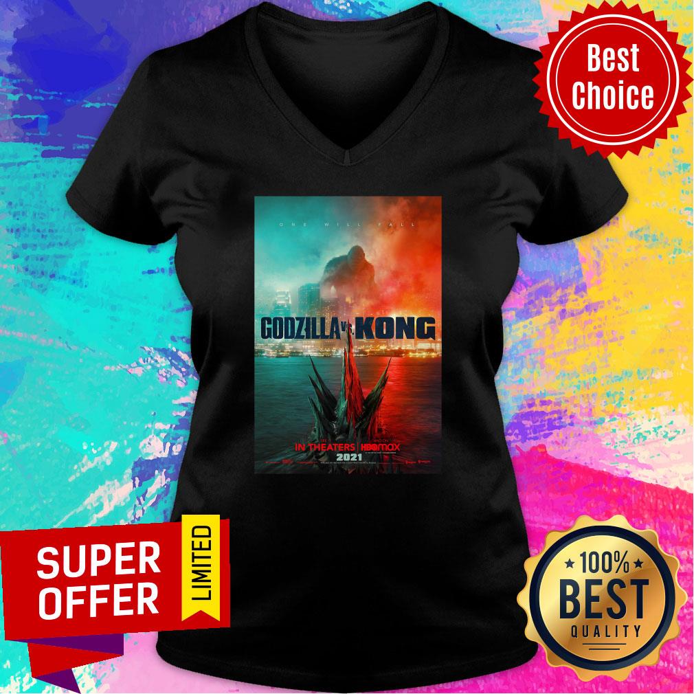Top Godzilla Vs Kong One Will Fall Shirt - Image 3