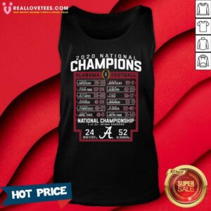 Alternative view of Cute Alabama Crimson Tide Blue 84 College Football Playoff 2020 National Champions Schedule Shirt