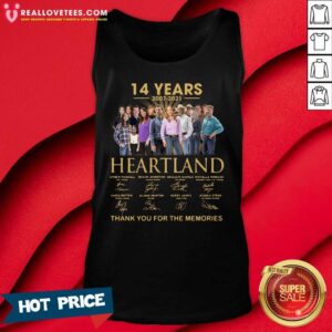 Alternative view of Good 14 Years 2007 2021 Heartland Thank You For The Memories Shirt