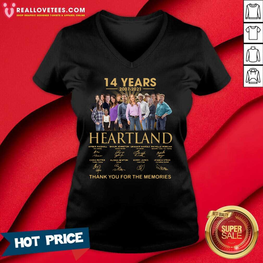 Good 14 Years 2007 2021 Heartland Thank You For The Memories Shirt - Image 5