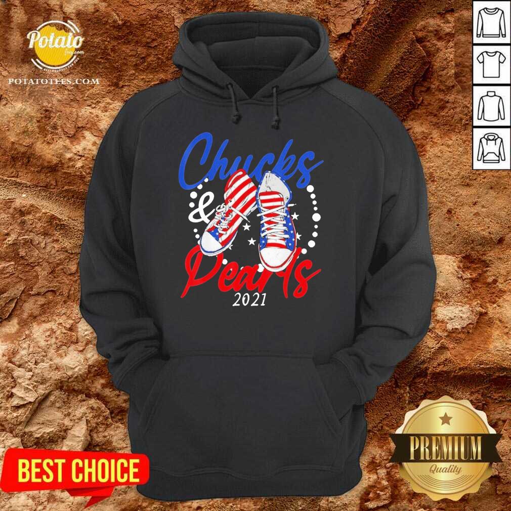 Nice Chucks And Pearls 2021 Flag US Shirt - Image 5
