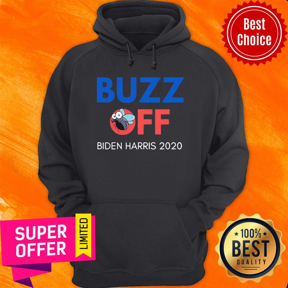 Funny Buzz Off Pence Flies Biden Harris 2020 Shirt - Image 3