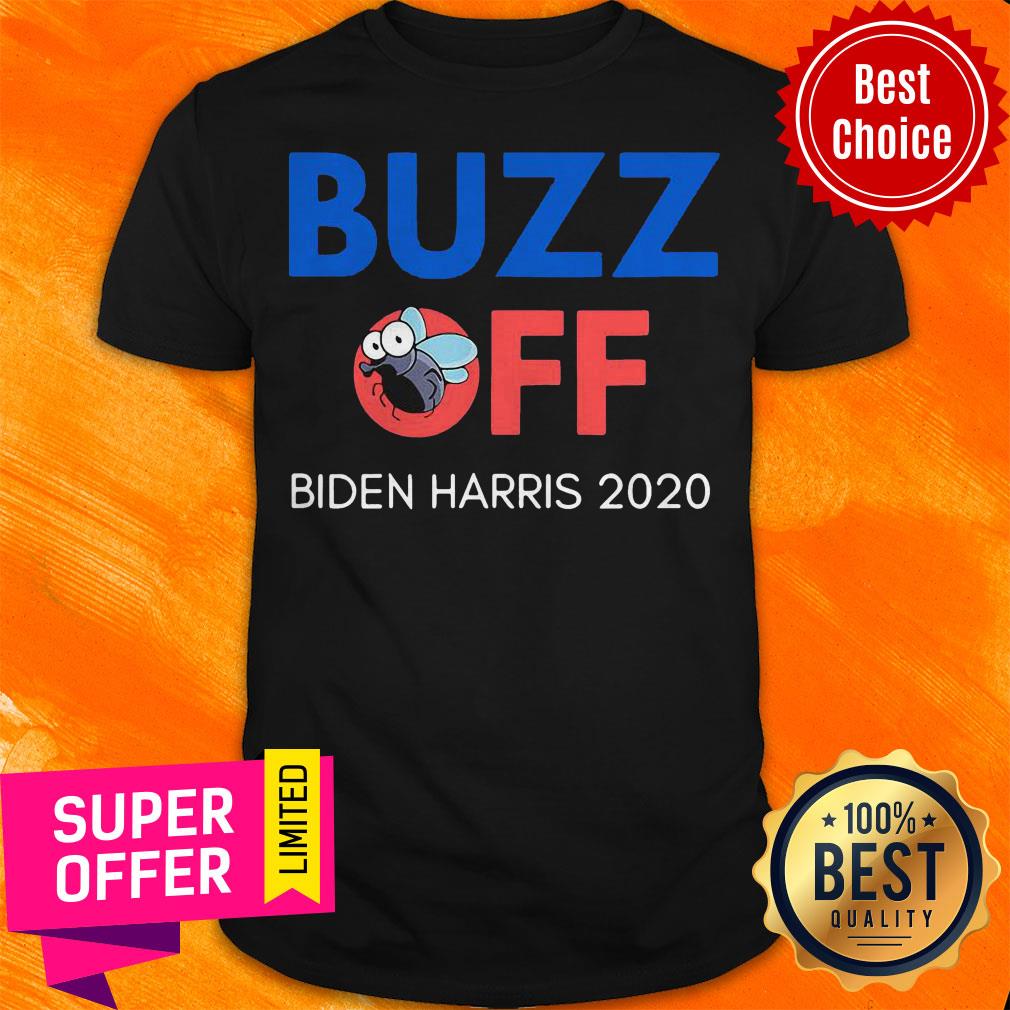 Funny Buzz Off Pence Flies Biden Harris 2020 Shirt