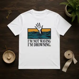 Hot I'M Not Waving I'M Drowning Shirt
