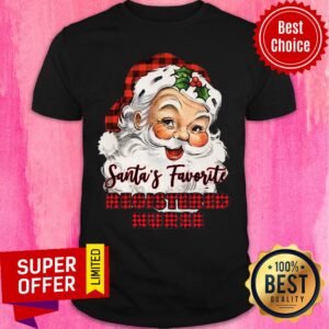 Original Santa's Claus Favorite Registered Nurse Christmas Shirt