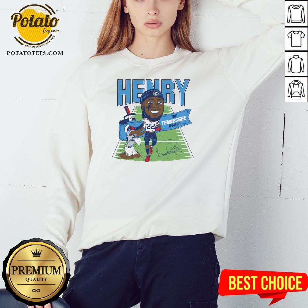 Top Derrick Henry The Tennessee Terror Signature Shirt - Image 4