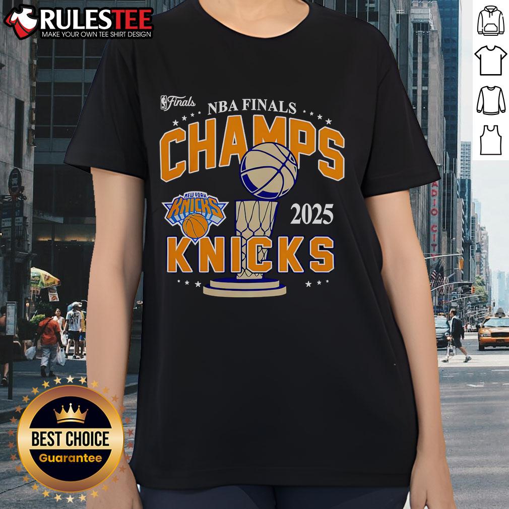 Awesome 2025 NBA Finals New York Knicks Championship T-Shirt - Image 3