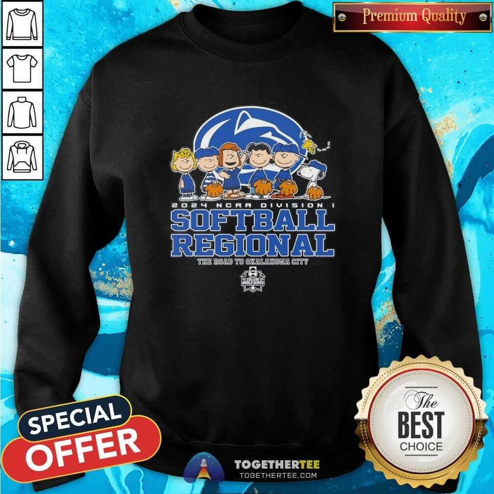 Great Peanuts 2024 NCAA Division I Softball Regional Penn State Nittany Lions T-Shirt - Image 5