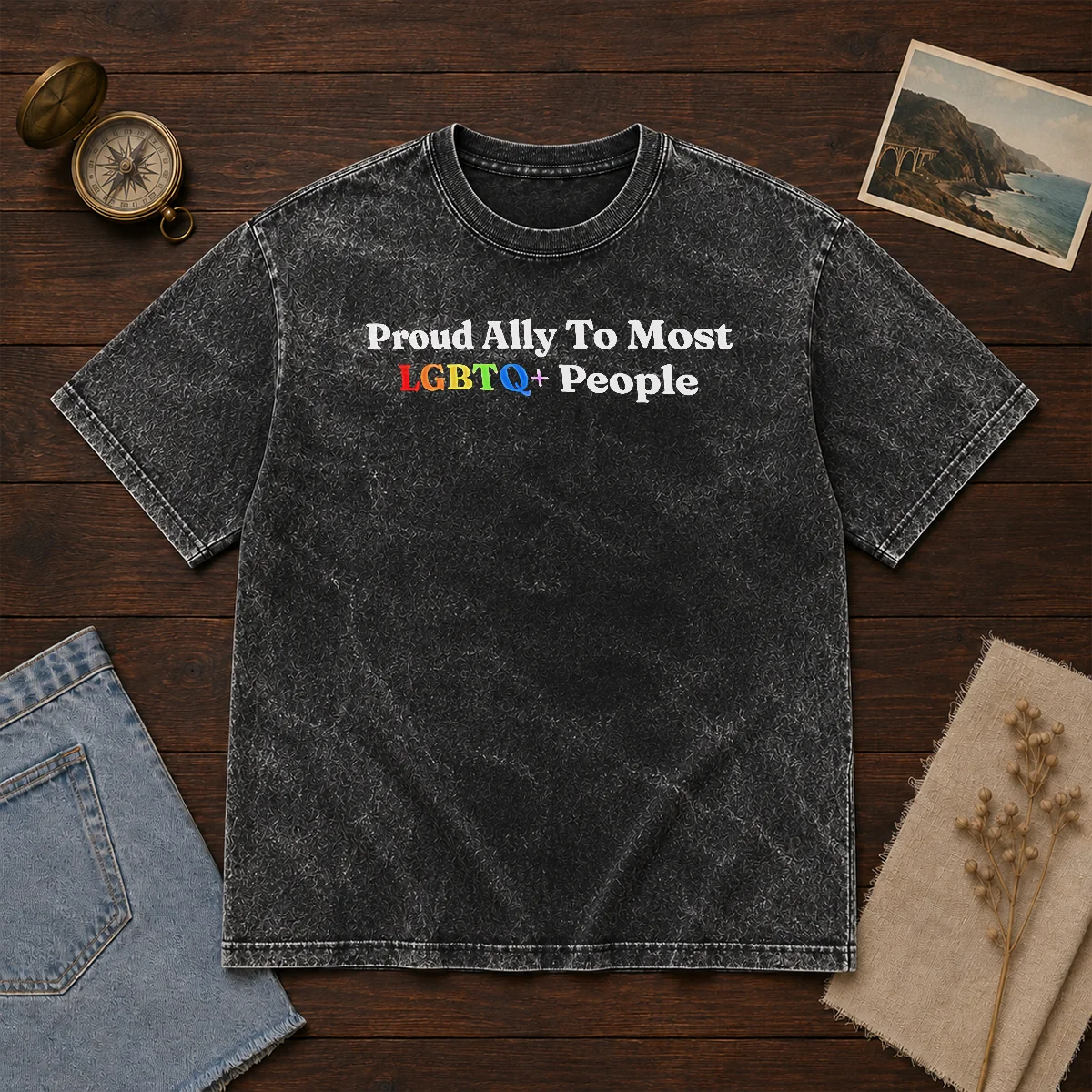 Original Proud Ally To Most LGBTQ People Shirt - Image 8
