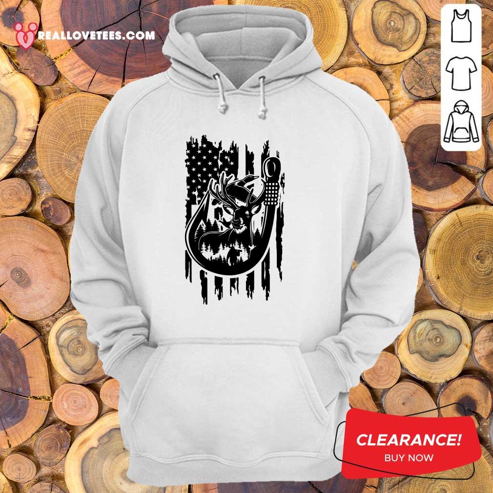Pretty Fishing American Flag Shirt - Image 4
