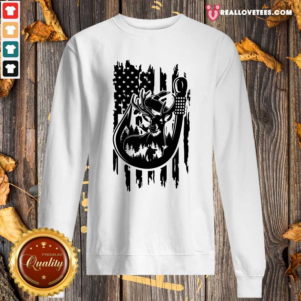 Pretty Fishing American Flag Shirt - Image 5