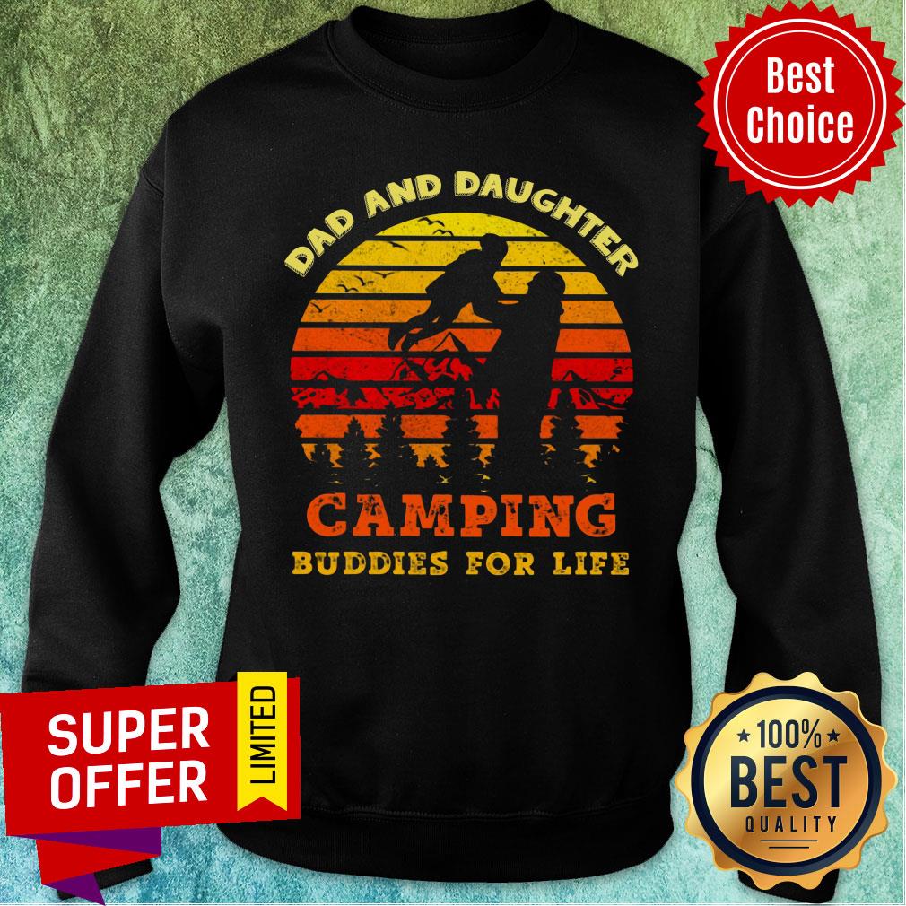 Dad And Daughter Camping Buddies For Life Shirt - Image 5