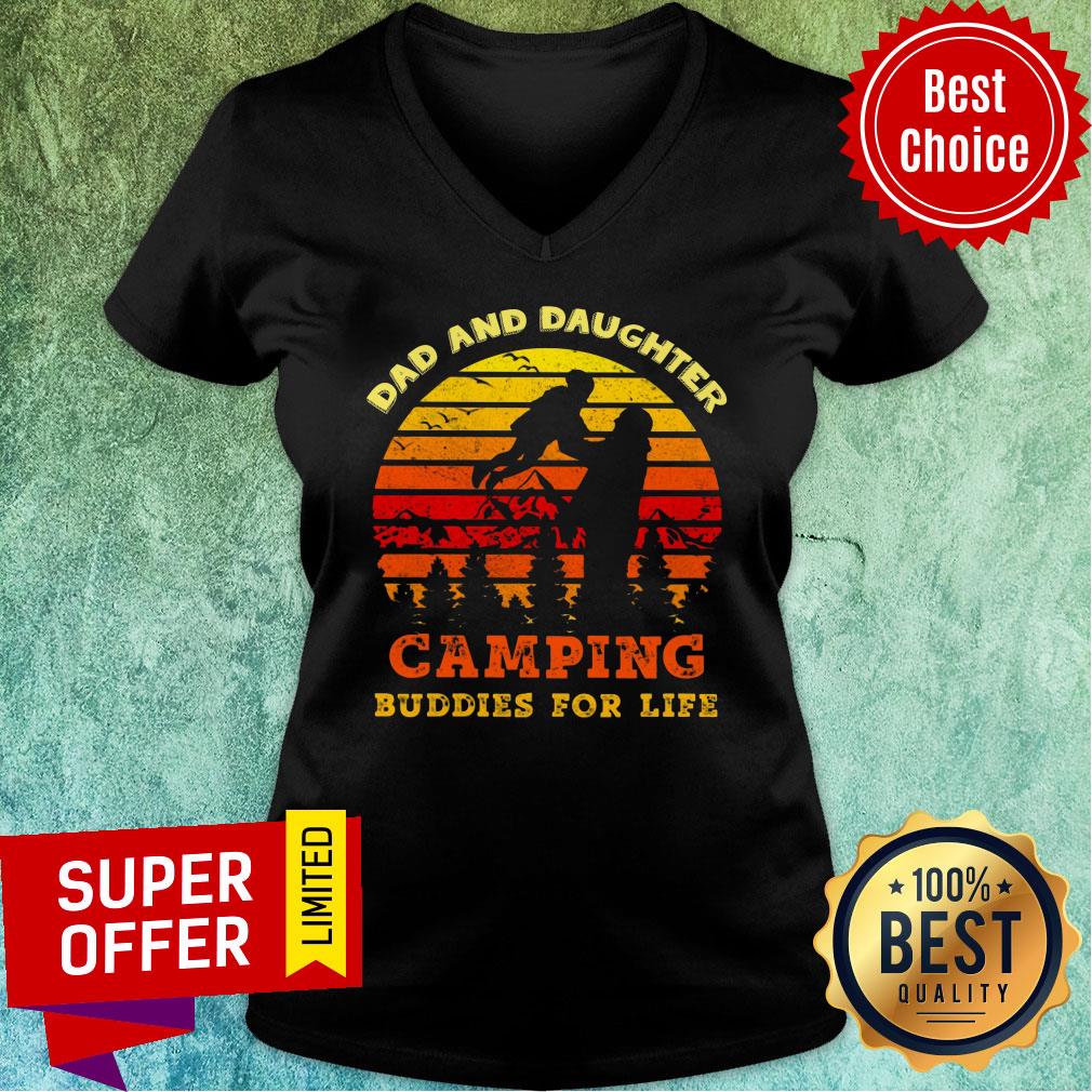 Dad And Daughter Camping Buddies For Life Shirt - Image 3