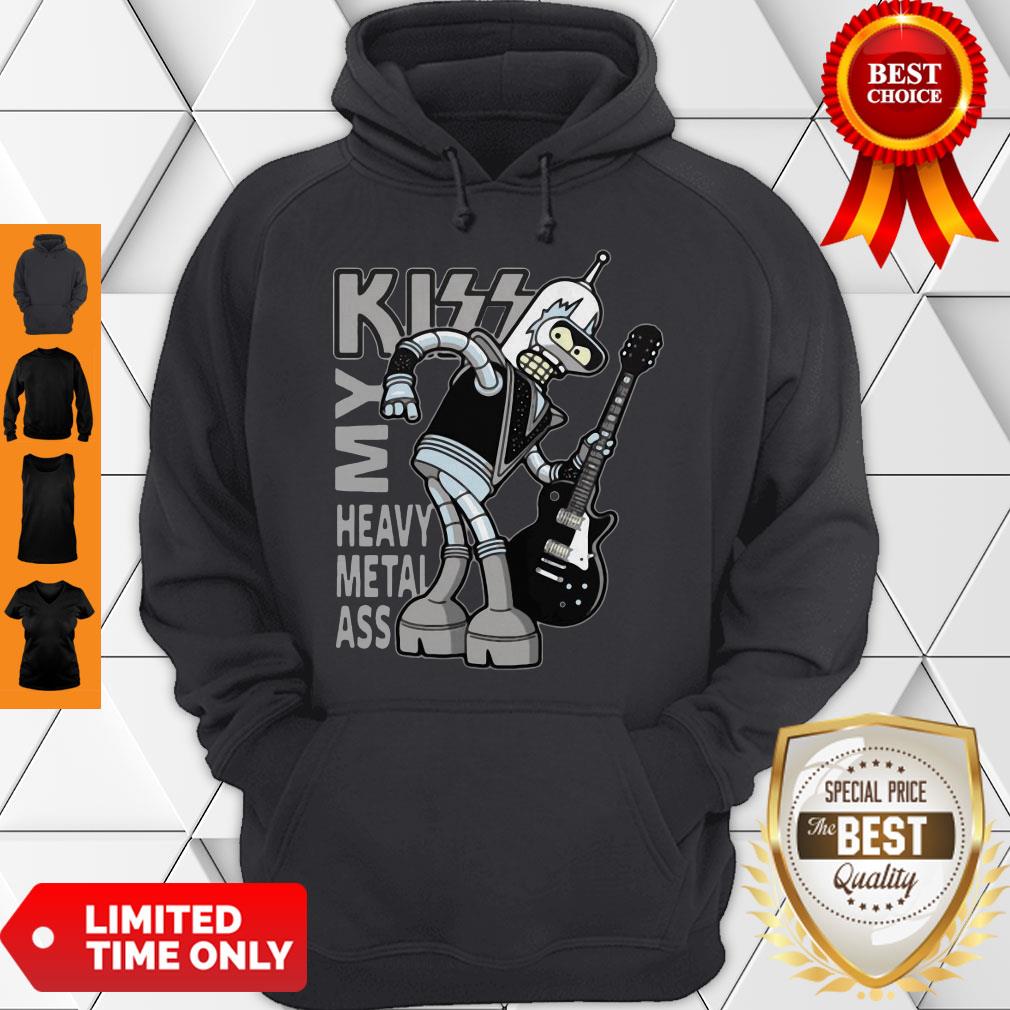 Nice Bender Futurama Kiss My Heavy Metal Ass Shirt - Image 5