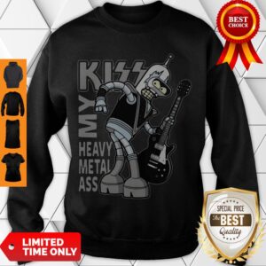 Alternative view of Nice Bender Futurama Kiss My Heavy Metal Ass Shirt