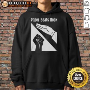 Alternative view of Pretty Paper Beats Rock Logo T-Shirt