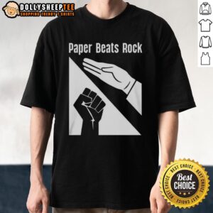 Pretty Paper Beats Rock Logo T-Shirt