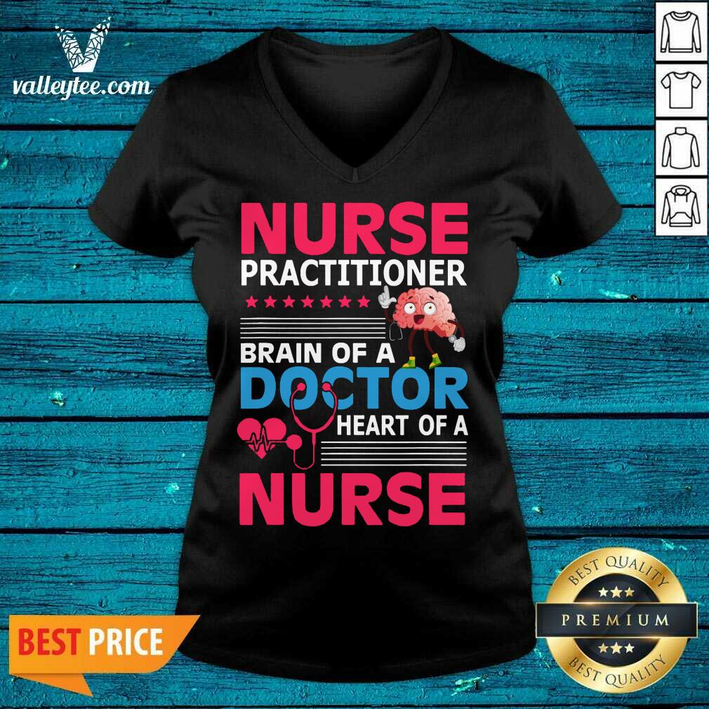 Lovely Nurse Practitioner Brain Of Doctor Heart Bain Shirt - Image 3