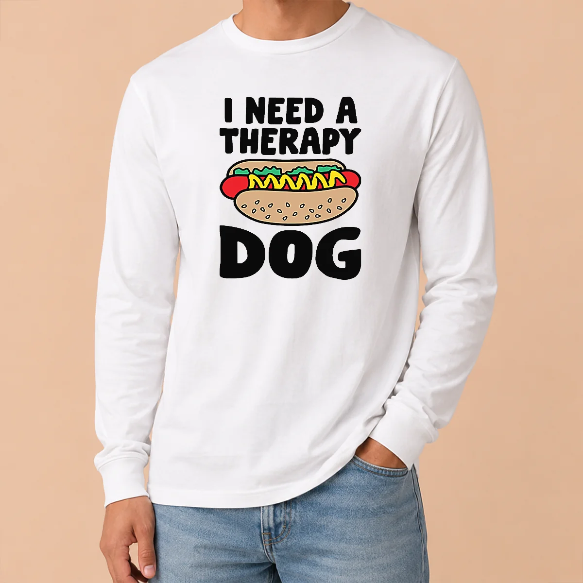 Nice Therapy Dog Ivory Shirt - Image 6
