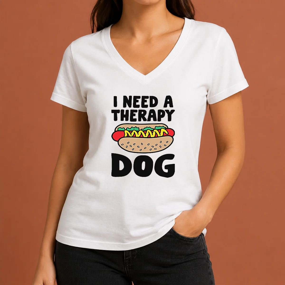 Nice Therapy Dog Ivory Shirt - Image 2