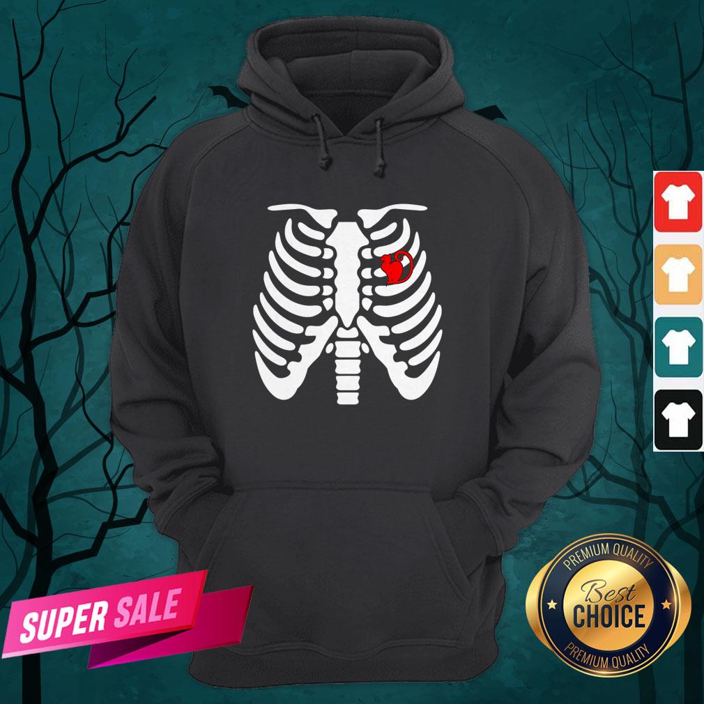 Official Halloween Day Skeleton Cat Shirt - Image 3